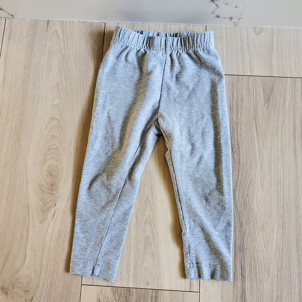 Hanna Andersson Leggings Girls 80 Heather Grey Bright Basics Legging Pant Play